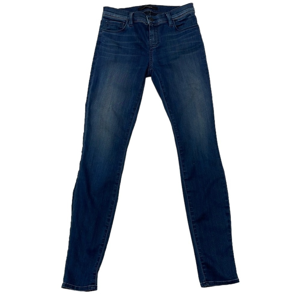 J Brand Jeans Women's 26 Blue Skinny Leg Suspense Faded Denim Dark Wash